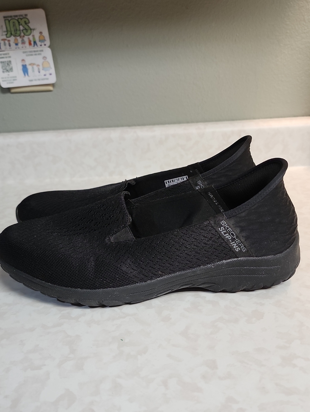 Skechers Women’s Black Slip-Ins Knit Walking Sneakers 9W number 5051